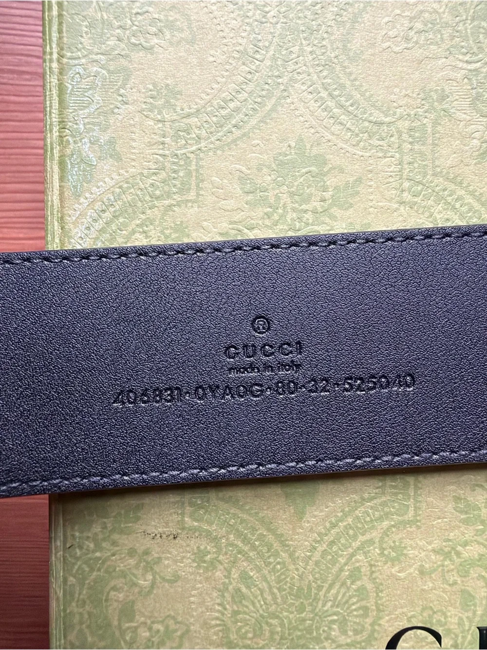 Gucci Black Leather Belt with Gold Double G Buckle